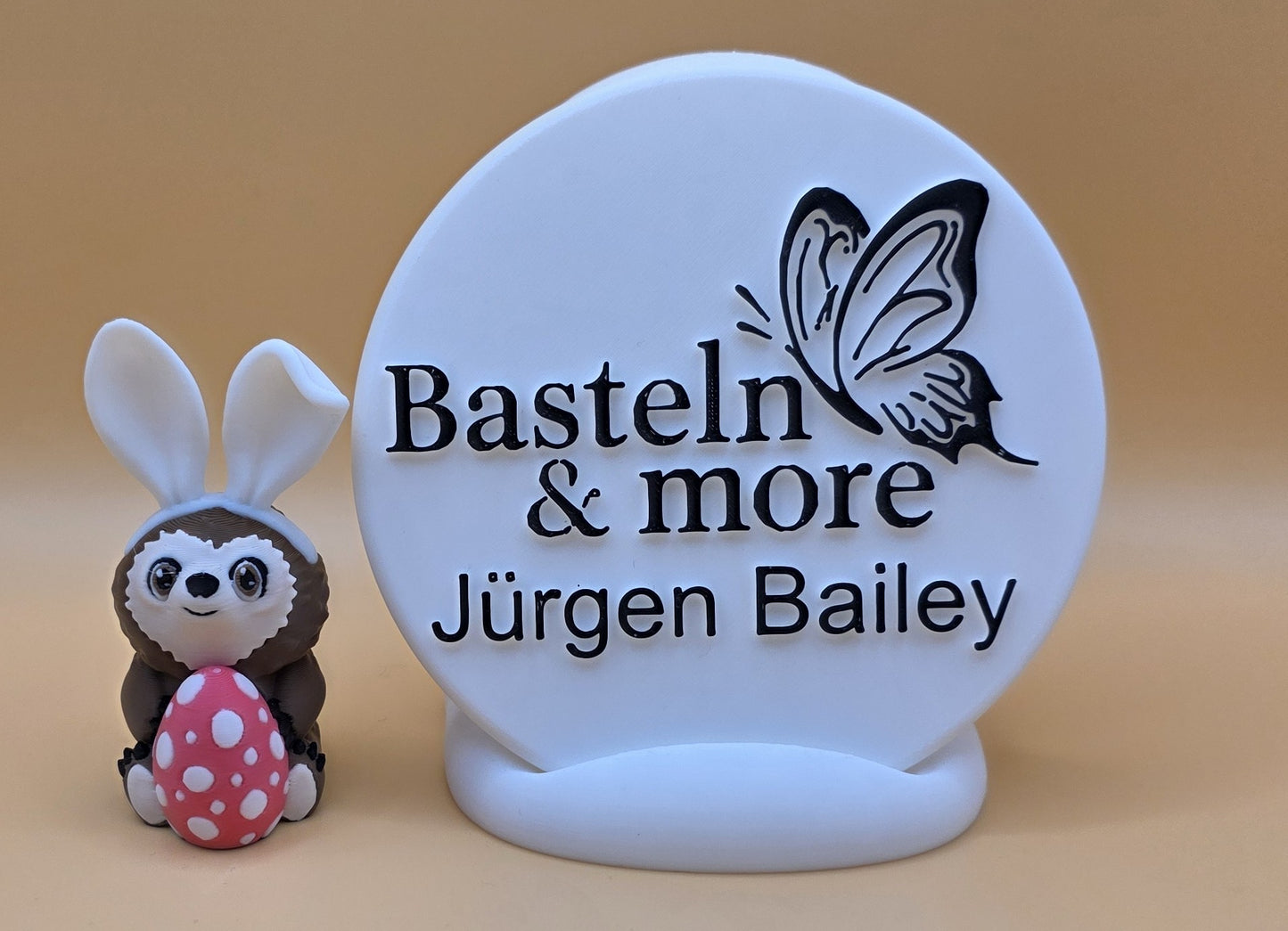 Osterdeko "Faultier mit Ei" ca. 3.8x7.5x4 cm