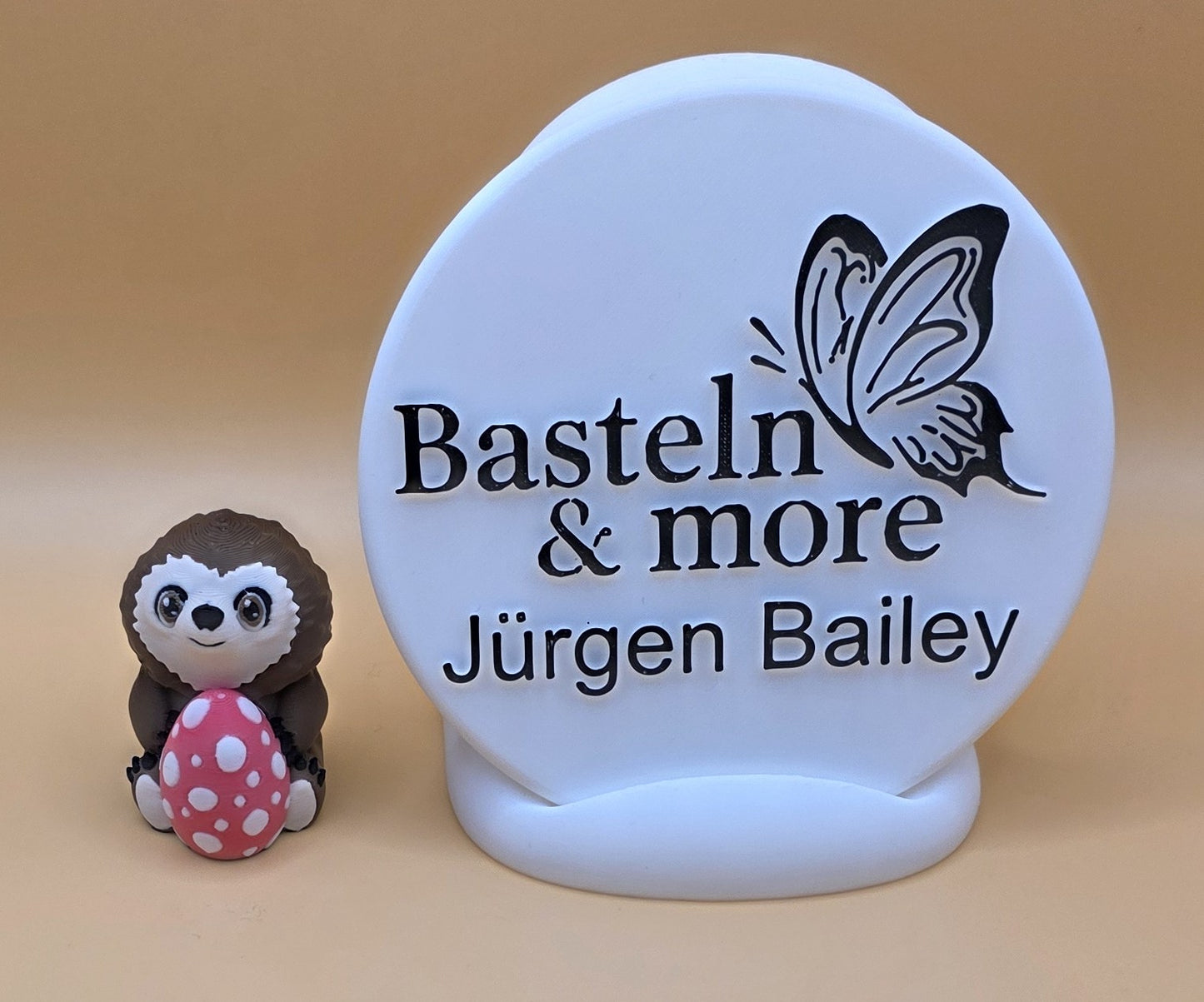 Osterdeko "Faultier mit Ei" ca. 3.8x5x4 cm