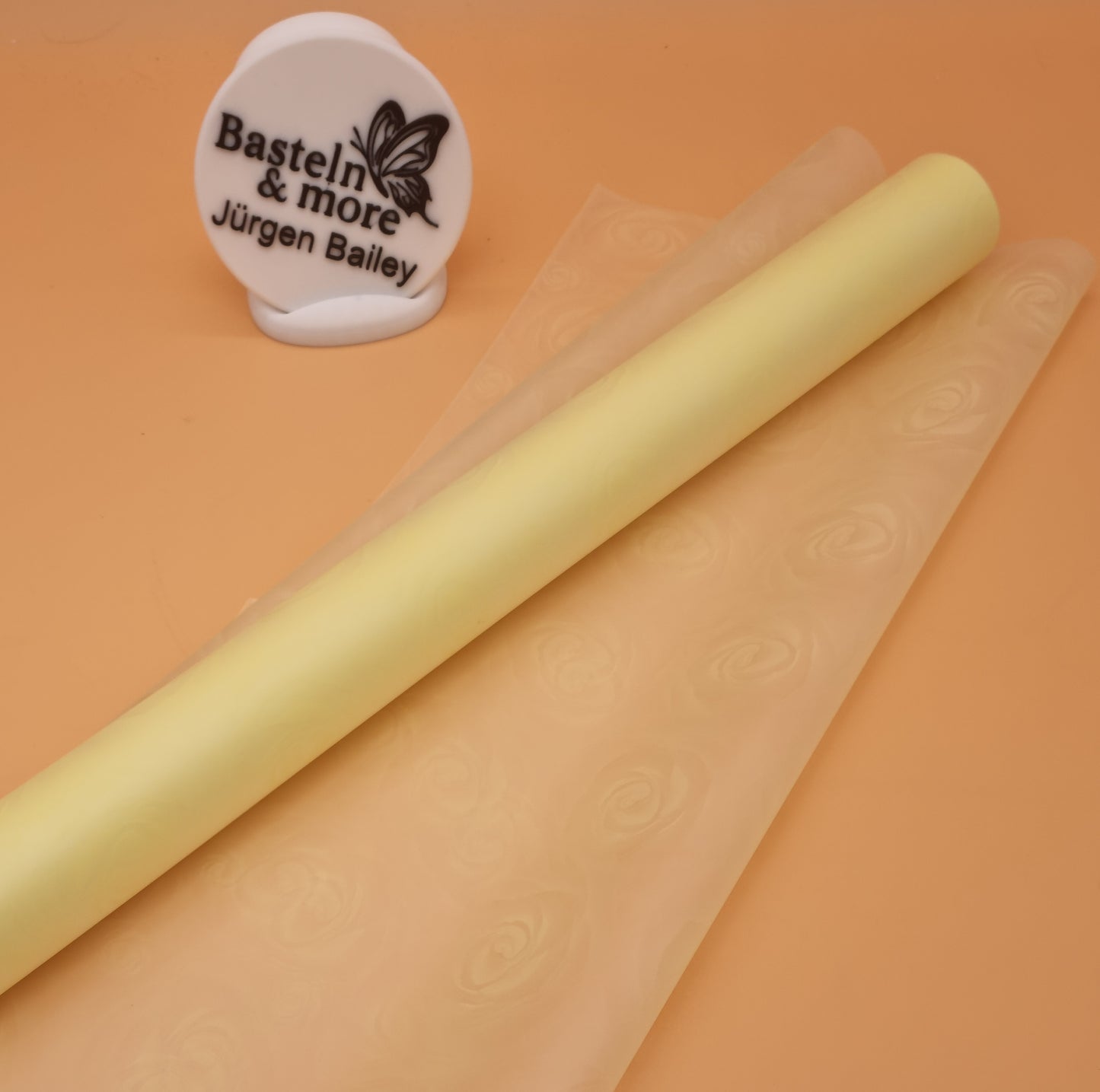 Folie Frostfolie mit Rosen "Gelb 213" 50cm*9