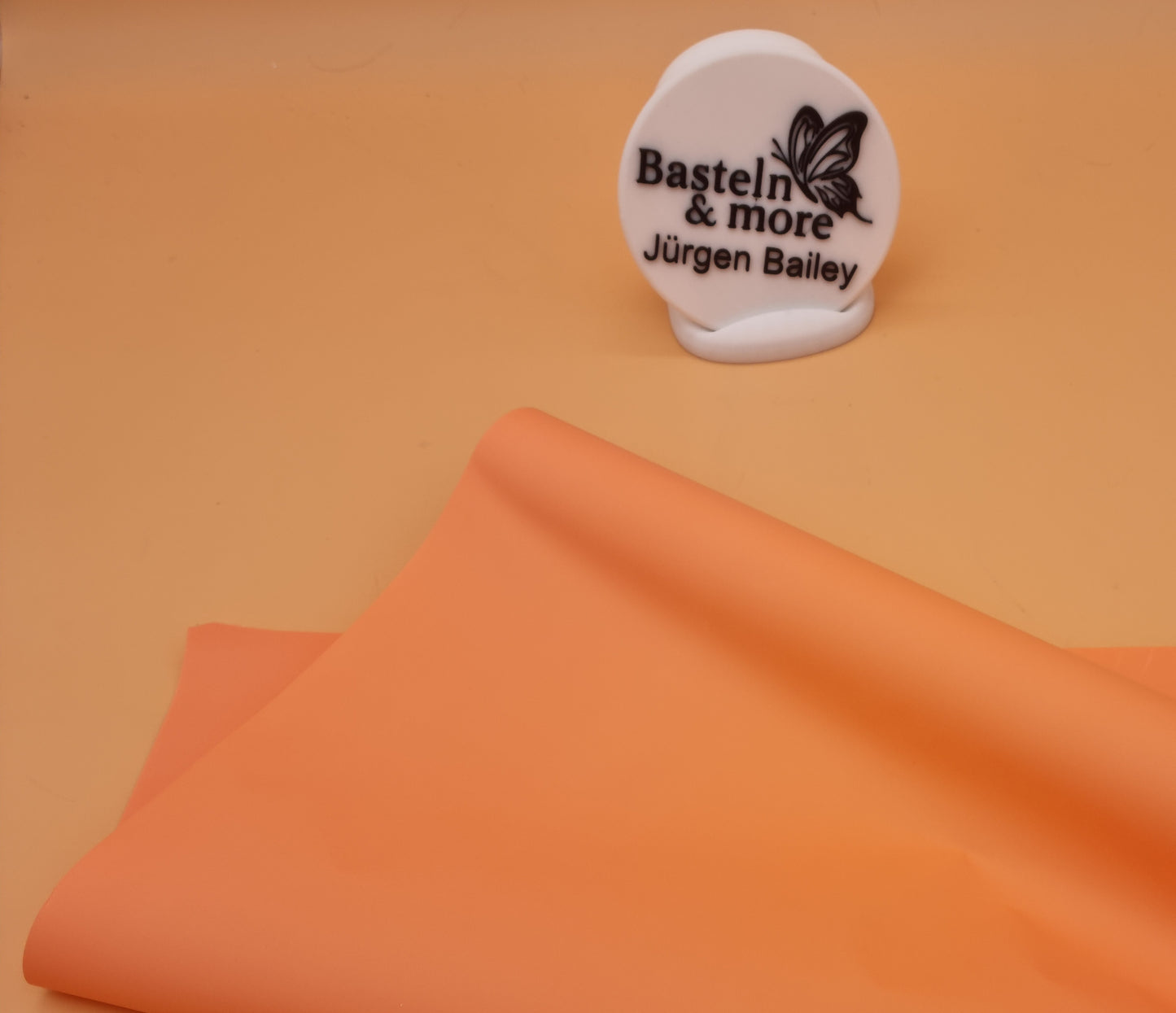 Folie Satinfolie Einfarbig "Pfirsich 249" 50cm*8,5m