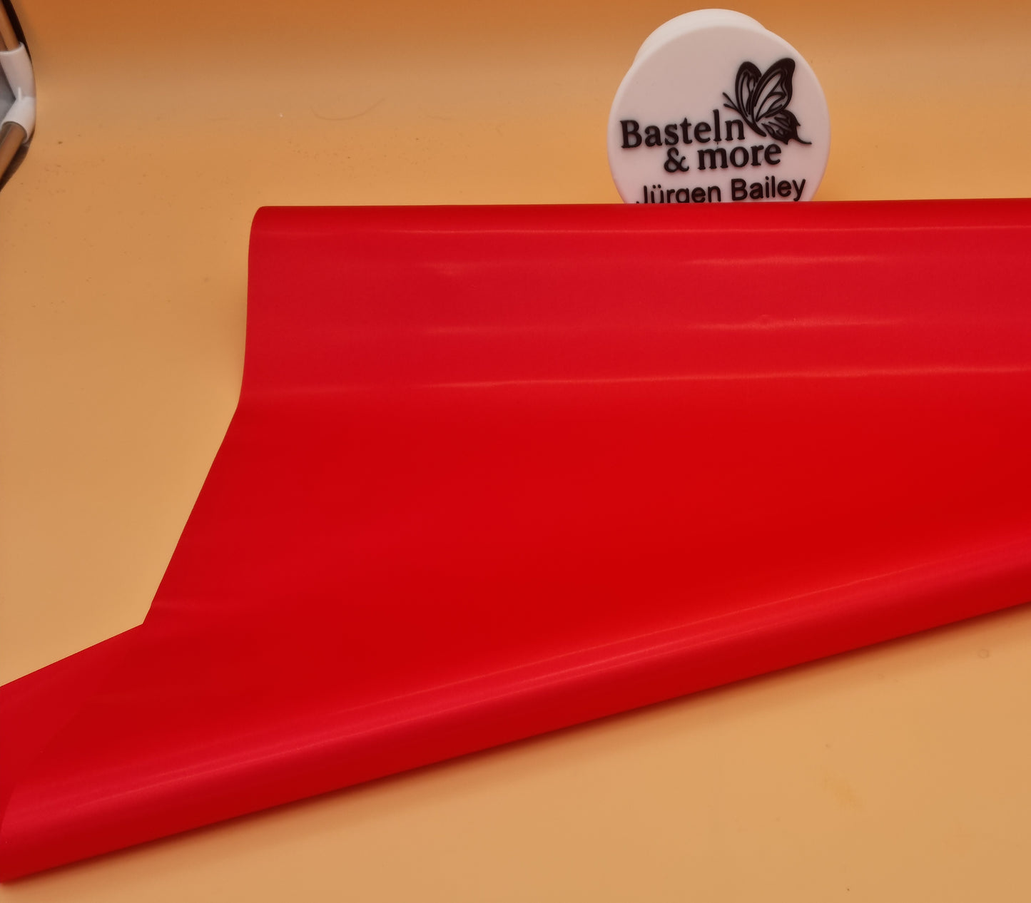 Folie Satinfolie Einfarbig "Rot 298" 50cm*8,5m