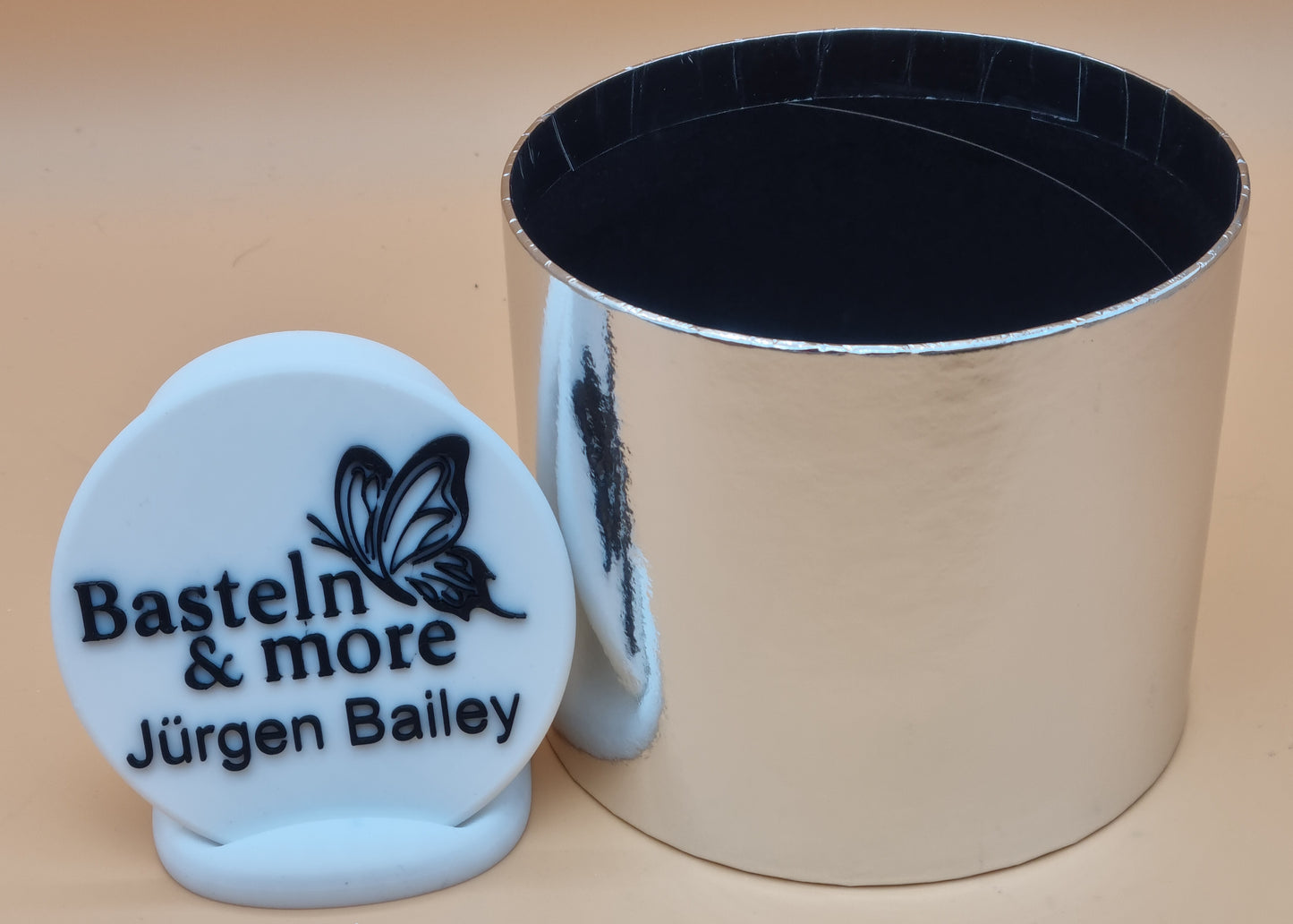 Box Papier 13x15cm "Silber verspiegelt"