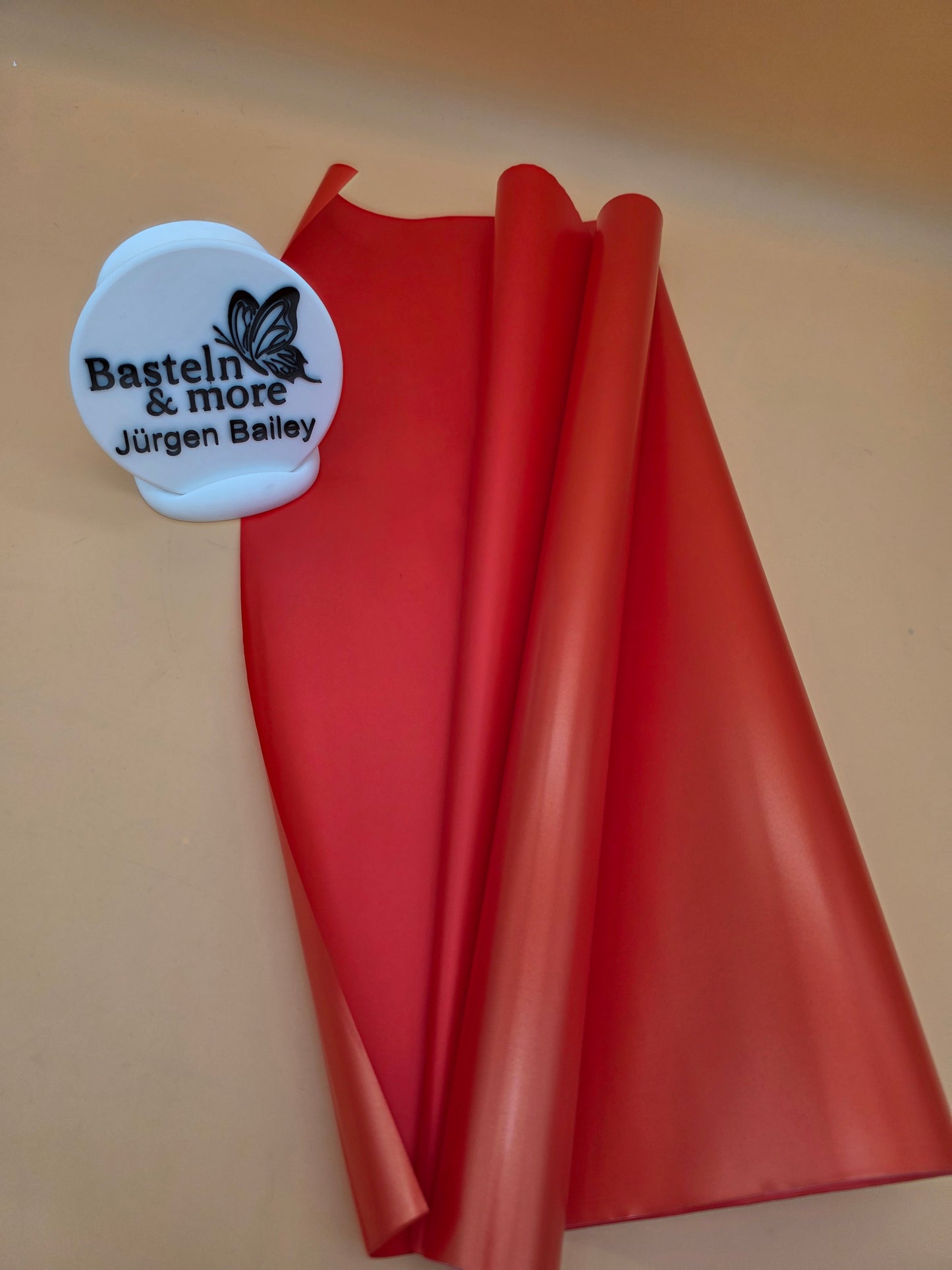 Folie Satinfolie Einfarbig "Rot 388" 50cm*8,5m