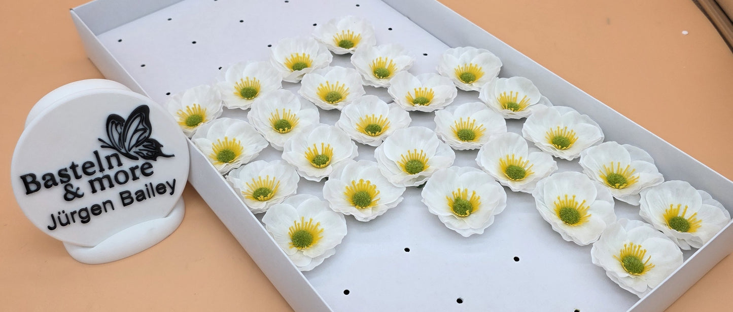 Seifenblume "Kamille Mini 455" Weiß