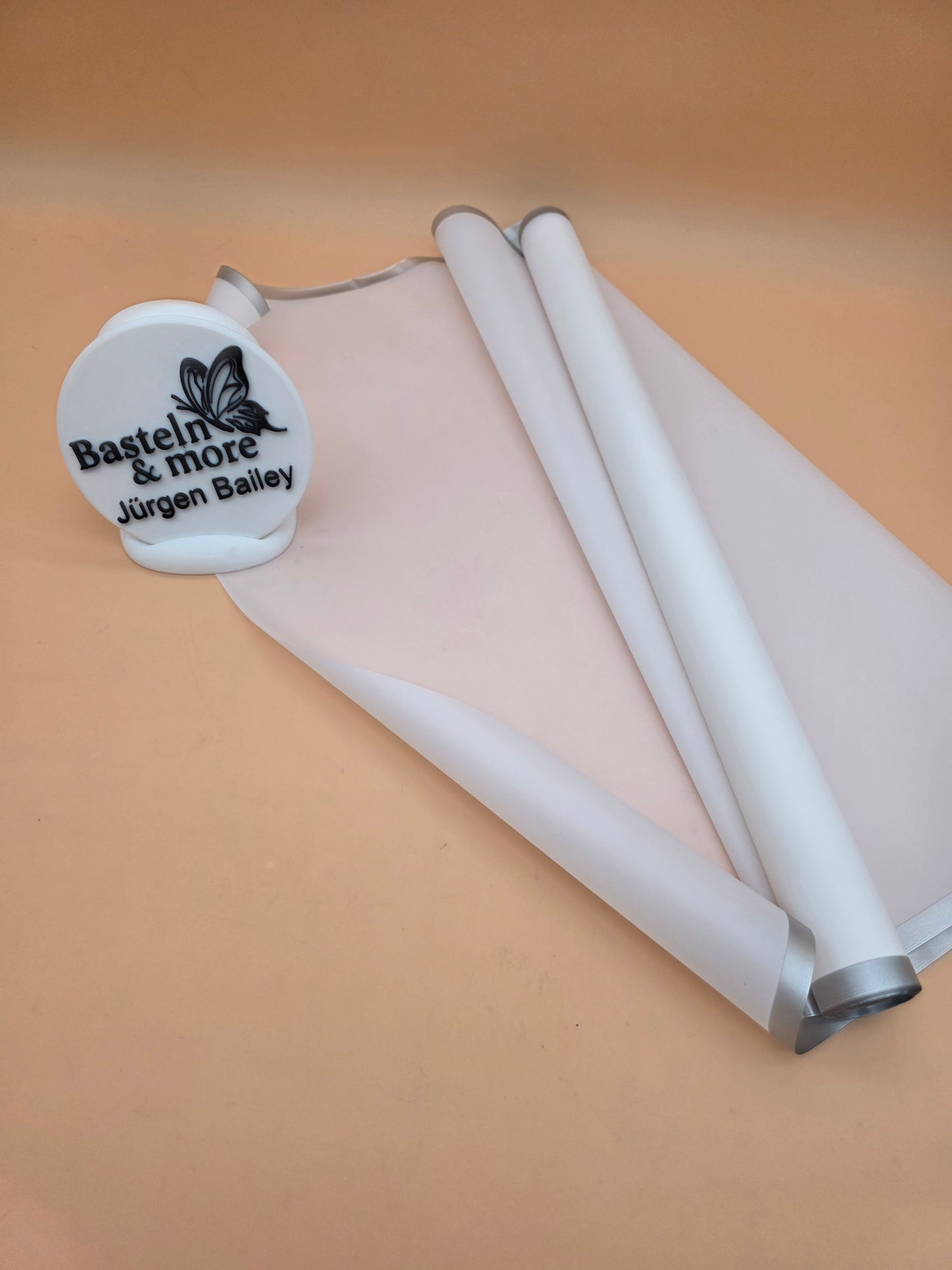 Folie Frostfolie mit Streifen "Weiß 483" 50cm*8,5m