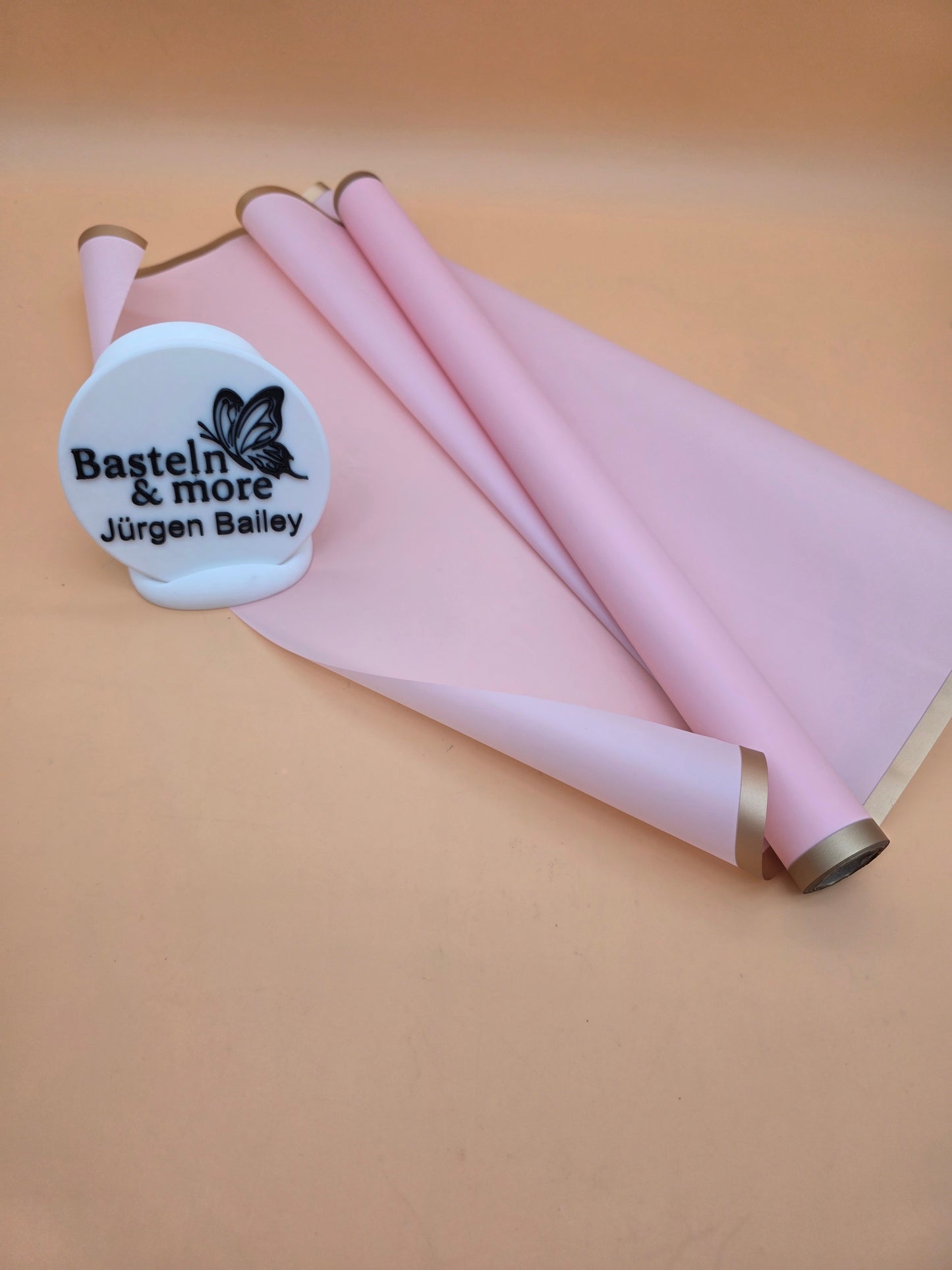 Folie Frostfolie mit Streifen "Rosa 495" 50cm*8,5m