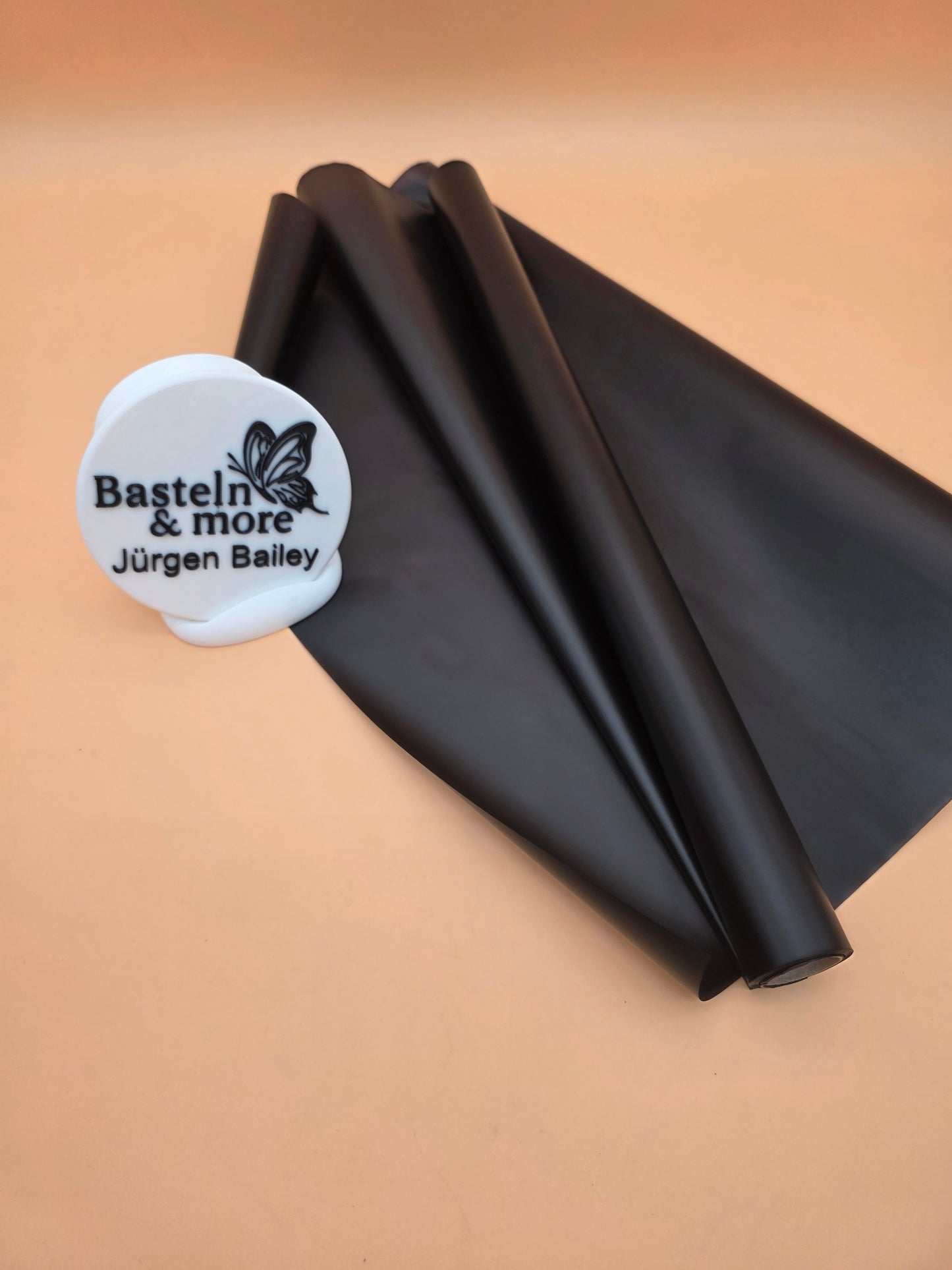 Folie Satinfolie Einfarbig "Schwarz 499" 50cm*8,5m