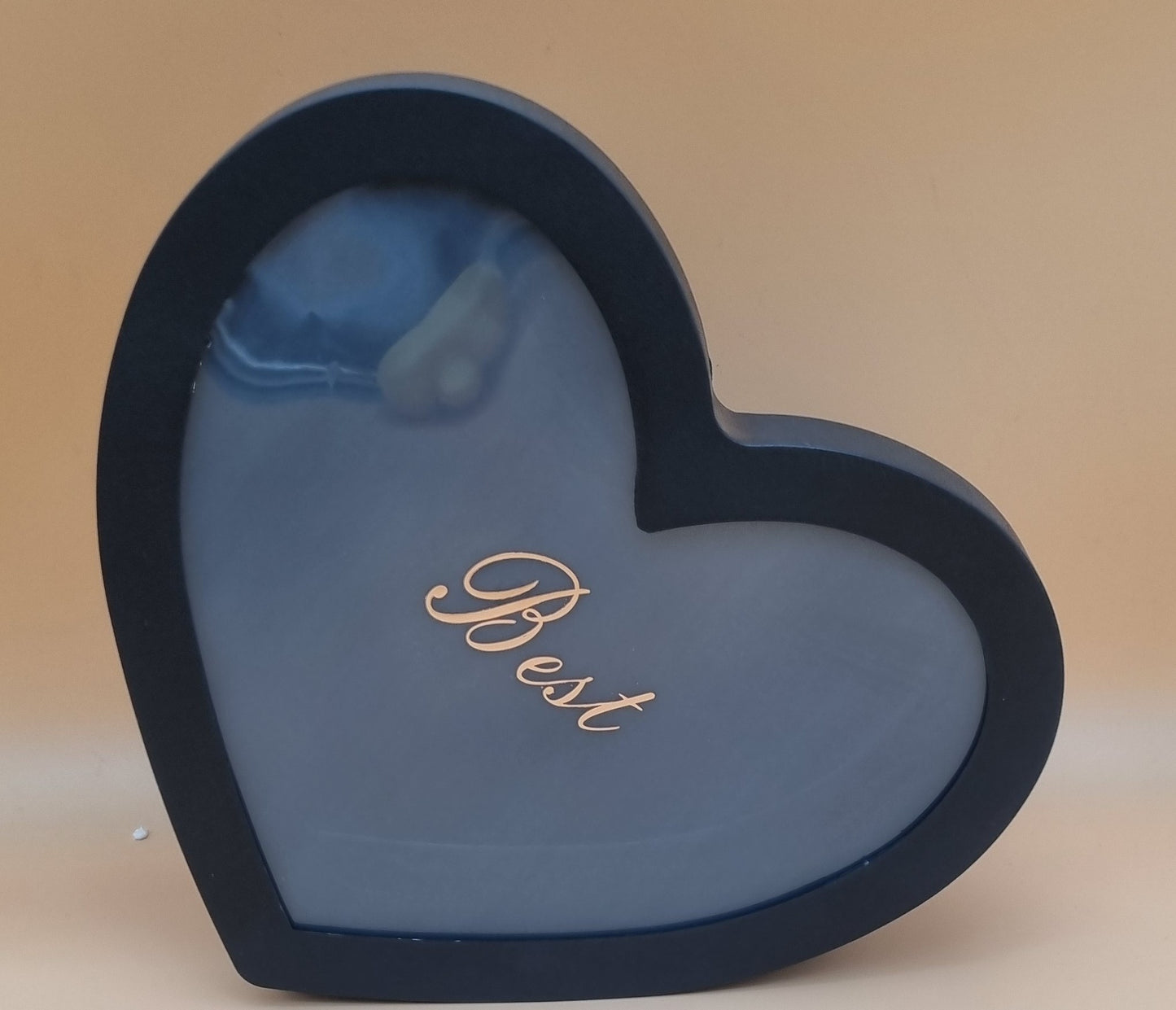 Box Herz mit Deckel 27x11cm "Schwarz 563"
