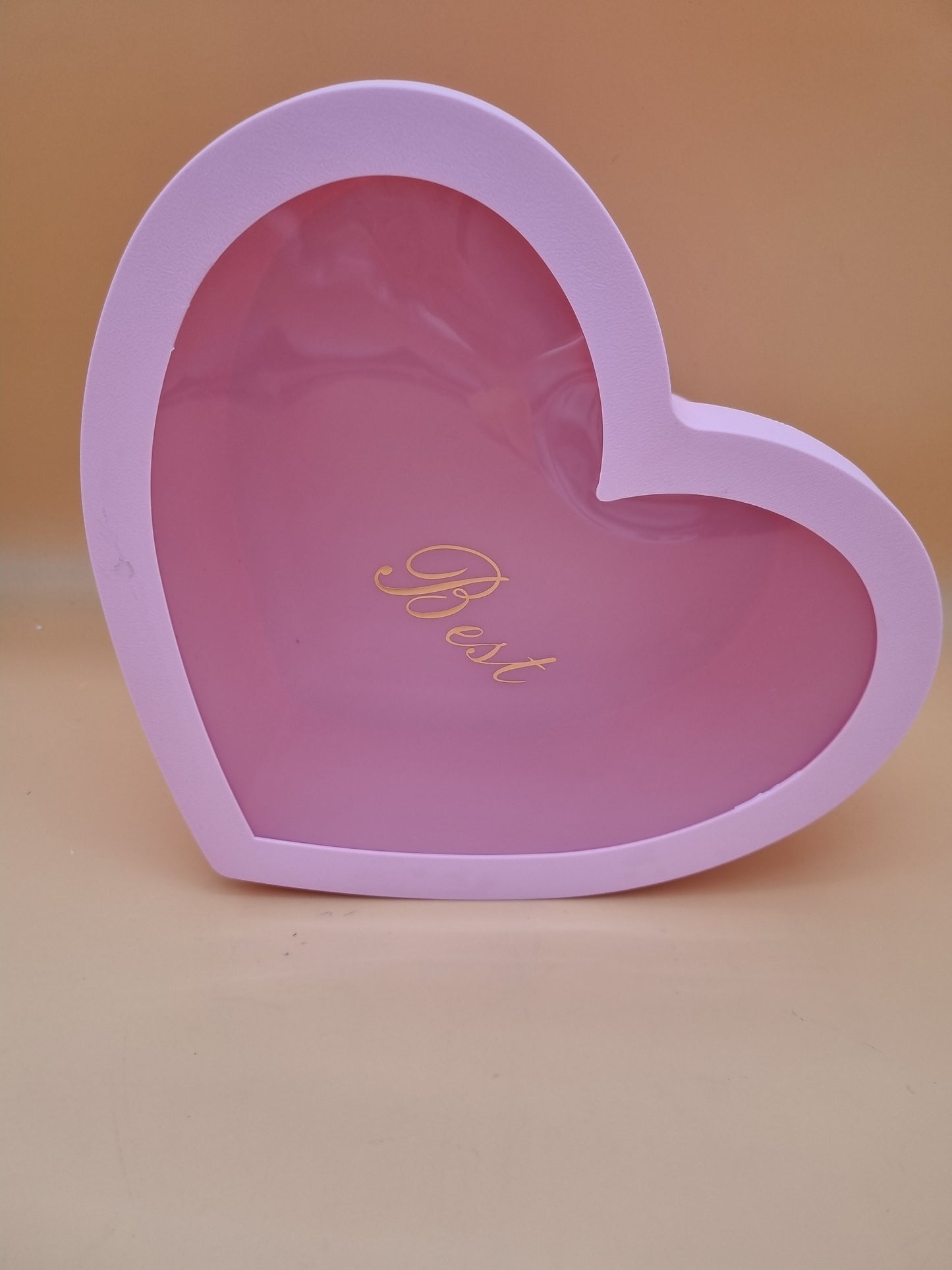 Box Herz mit Deckel 29x13cm "Rosa 566"