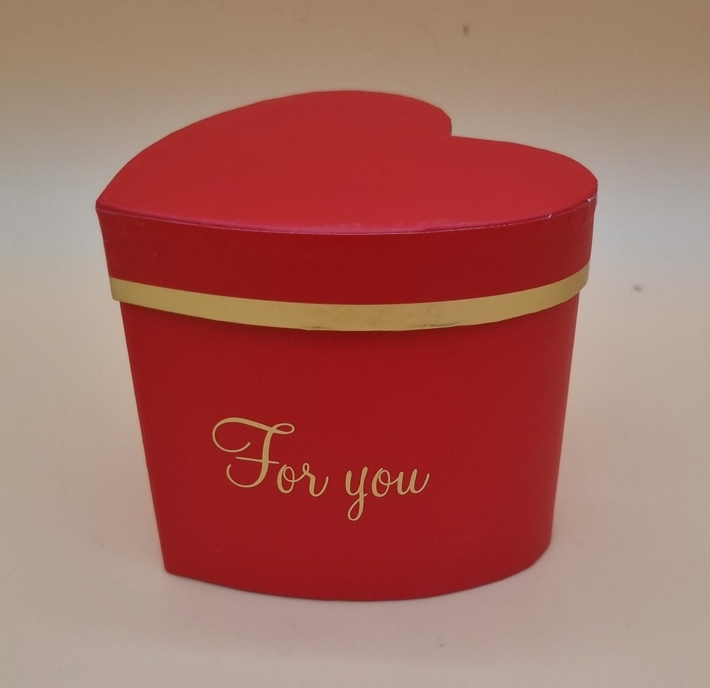 Box mit Deckel 8x8cm "Rot/Gold 678"