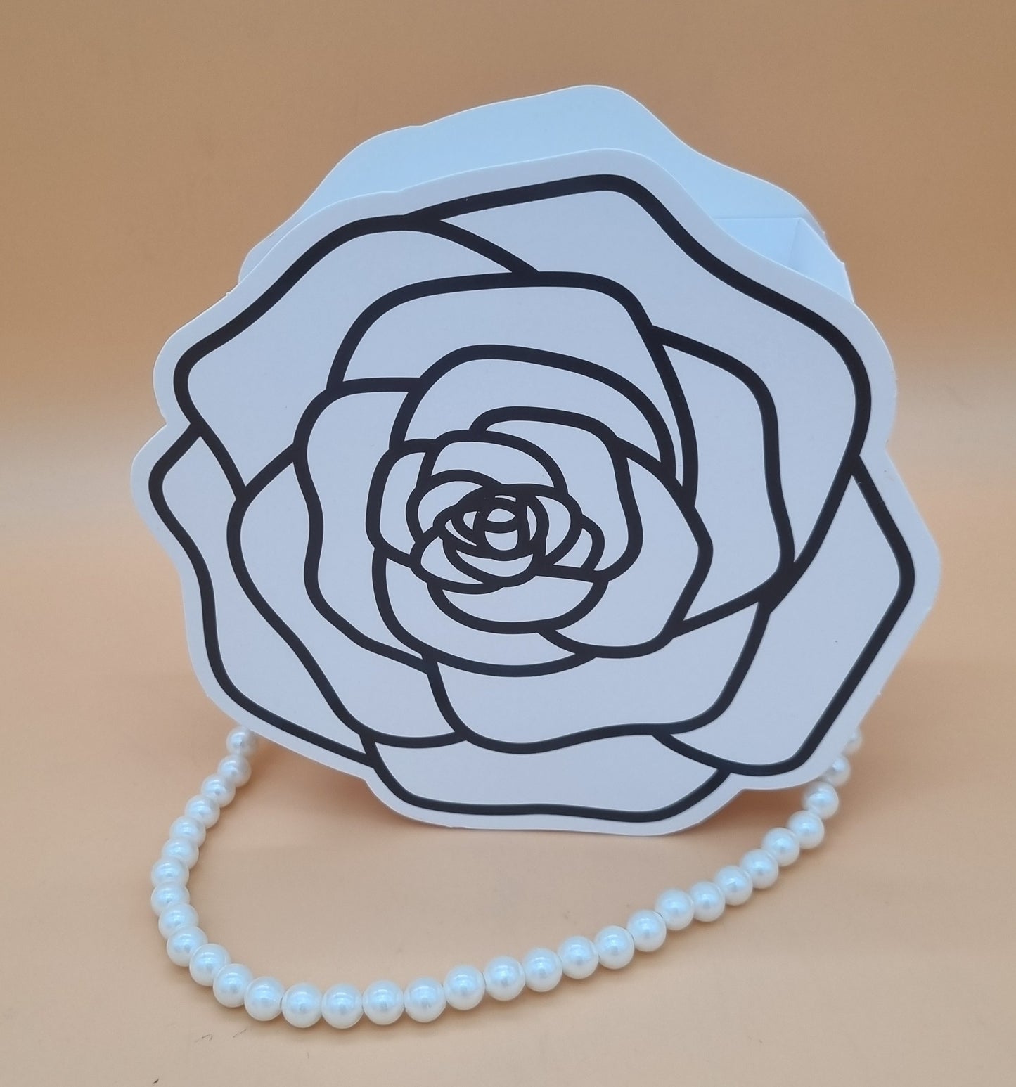 Tasche mit Kette 19,5x18,5x9,5cm "Weiß 767"