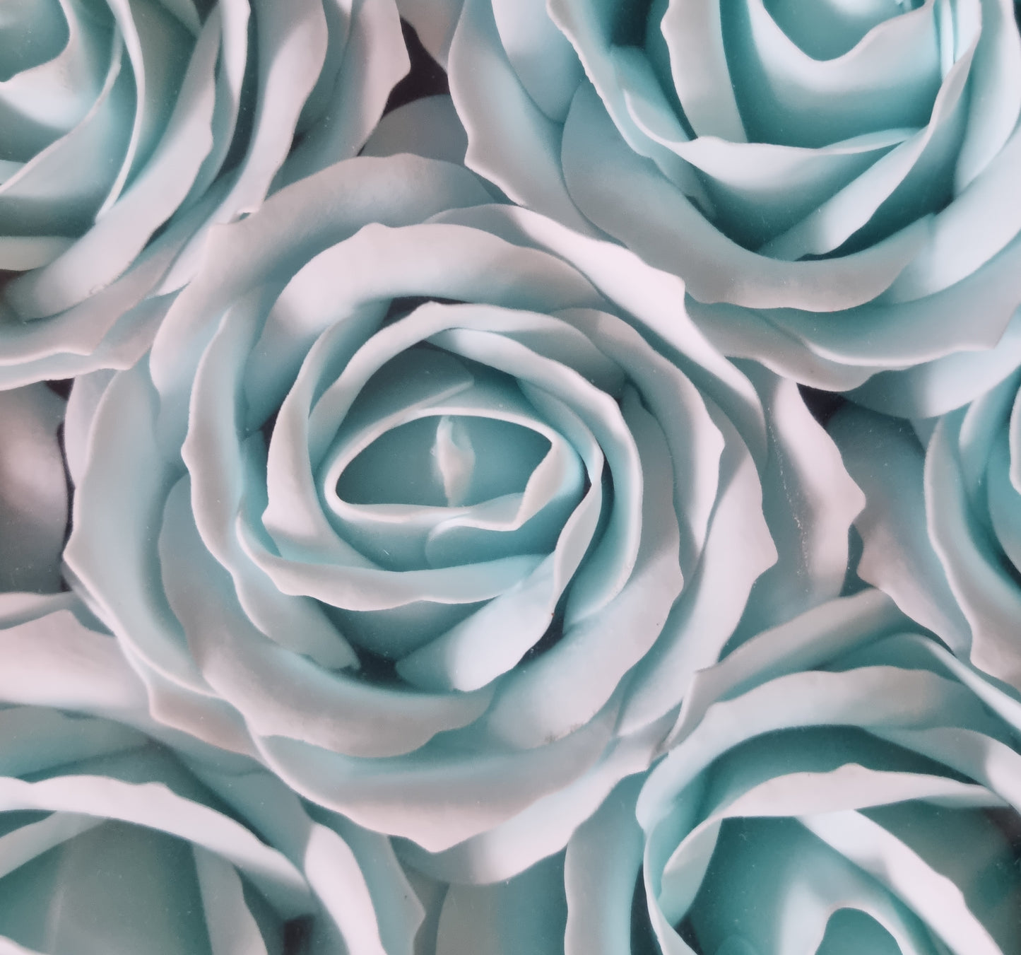 Seifenblume "Rose groß 92" Babyblau