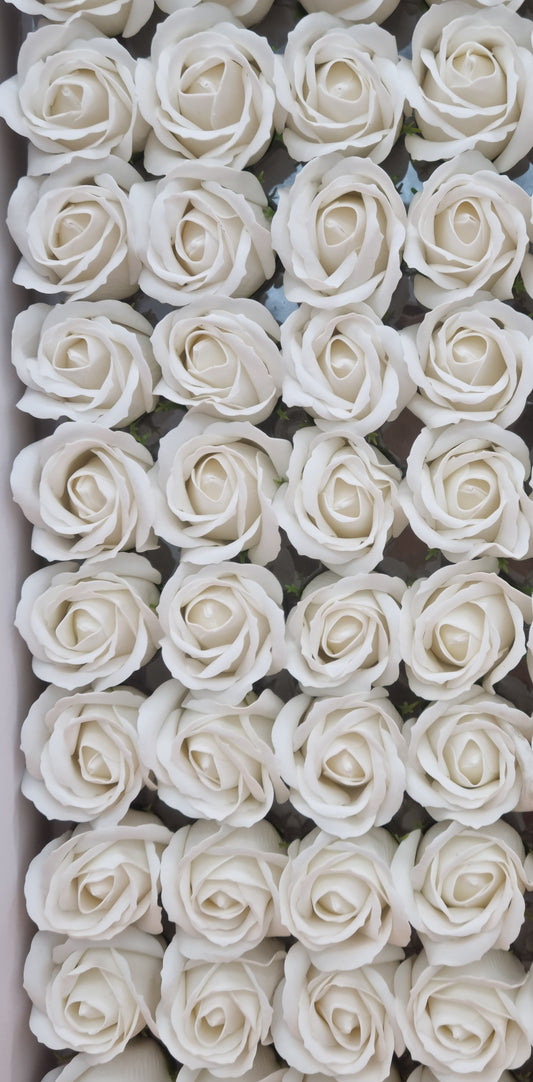 Seifenblume "Rose 01" Weiß