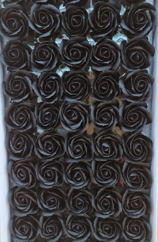 Seifenblume "Rose 15" Schwarz