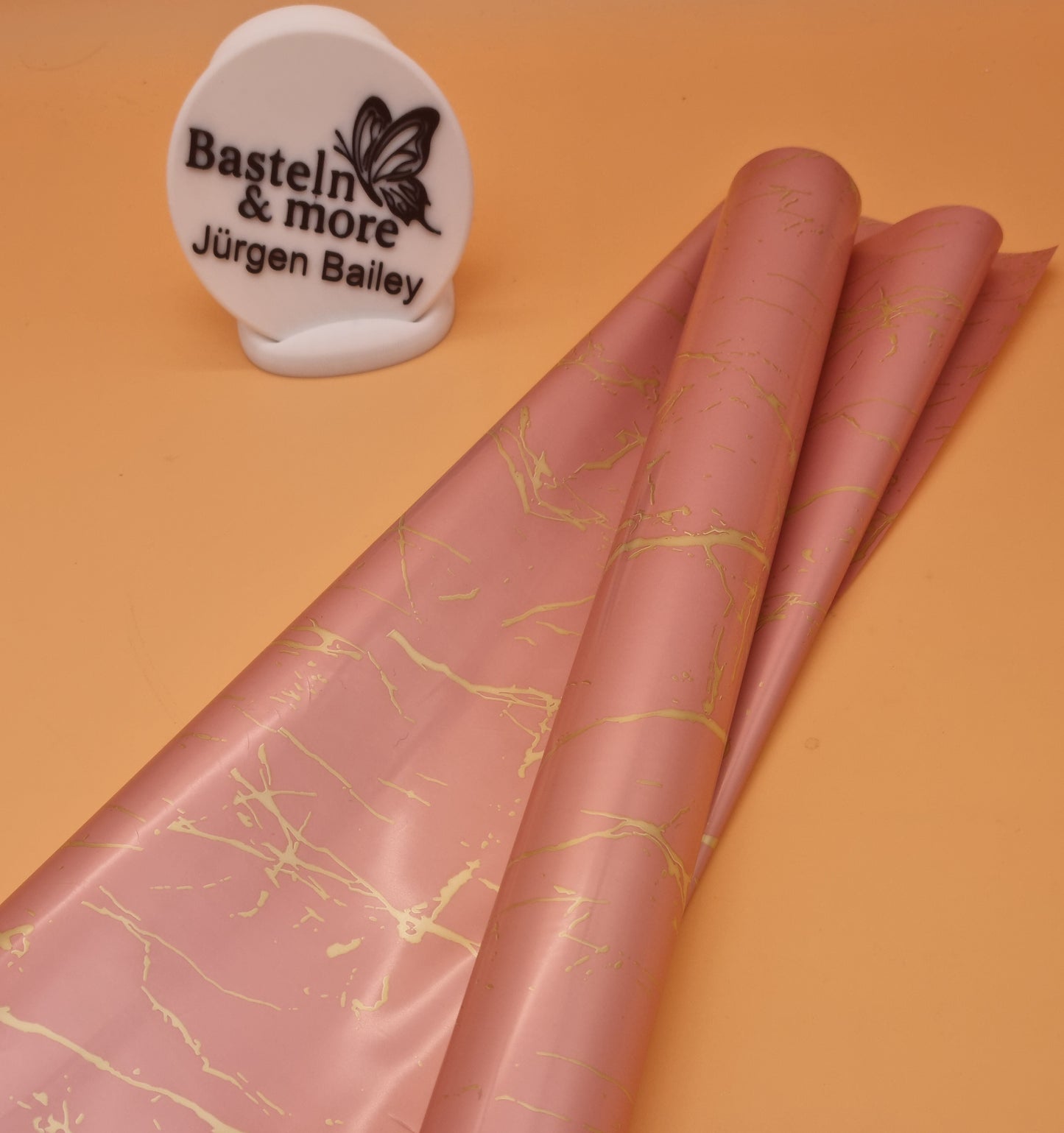 Folie Satinfolie Marmor "Rosa 180" 50cm*8,5m