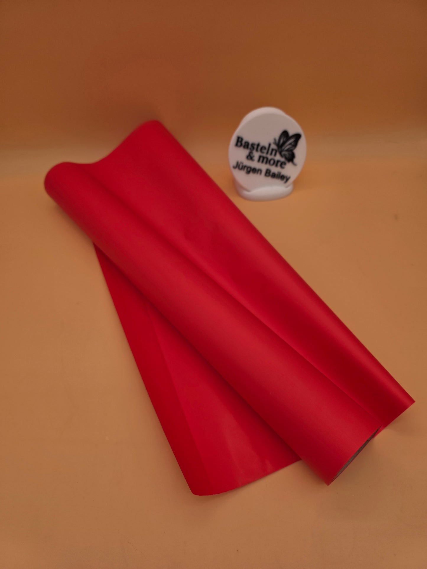 Folie Dicke Satinfolie Einfarbig "Rot 185" 50cm*10y