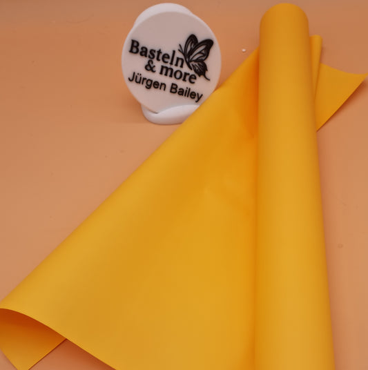 Folie Dicke Satinfolie Einfarbig "Dunkelgelb 191" 50cm*10y
