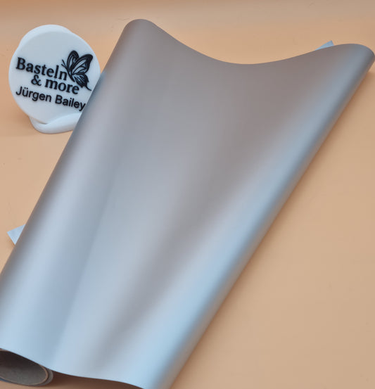 Folie Dicke Satinfolie Einfarbig "Silber 192" 50cm*10y