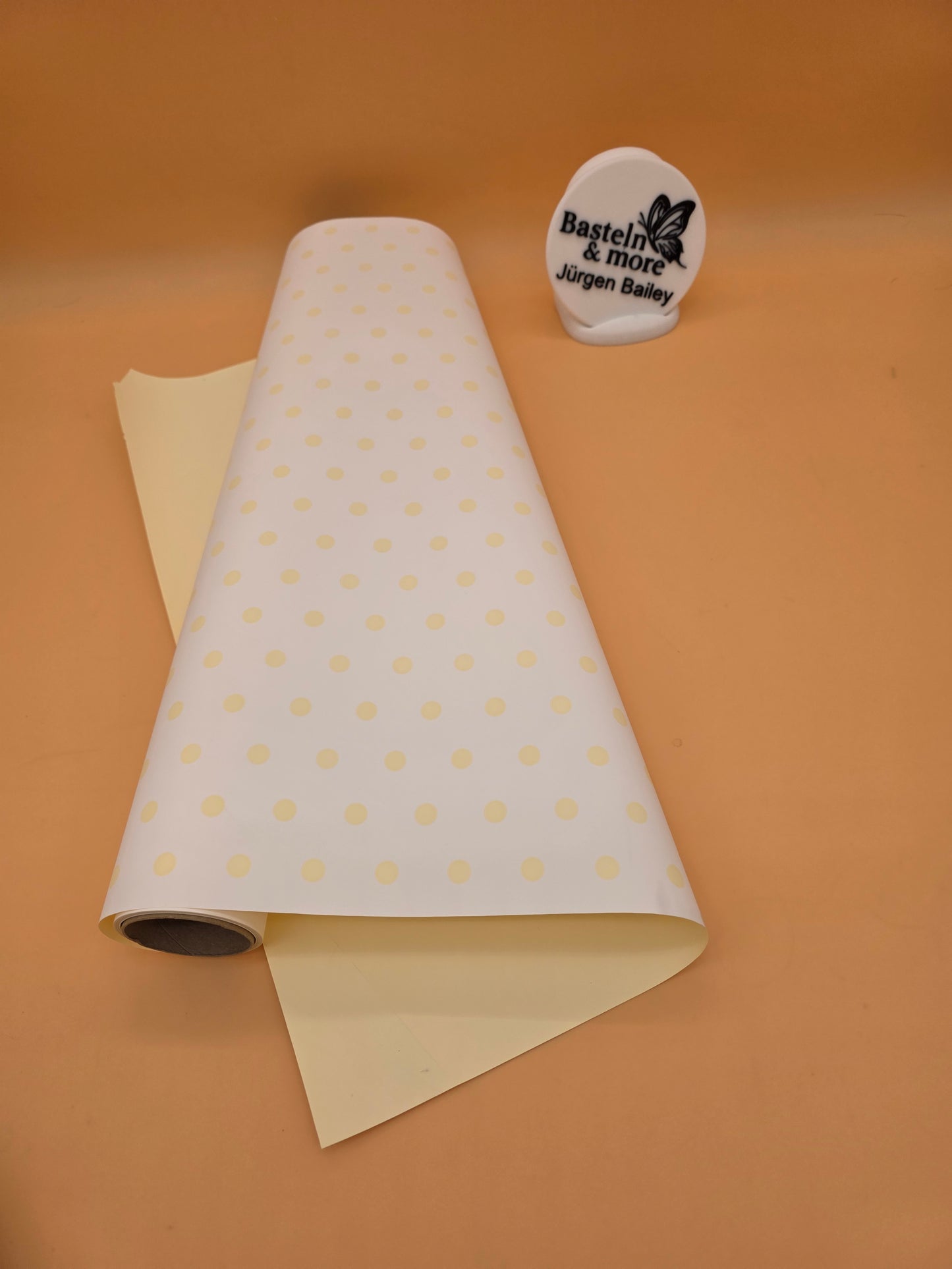 Folie Dicke Satinfolie Einfarbig "Creme 193" 50cm*10y