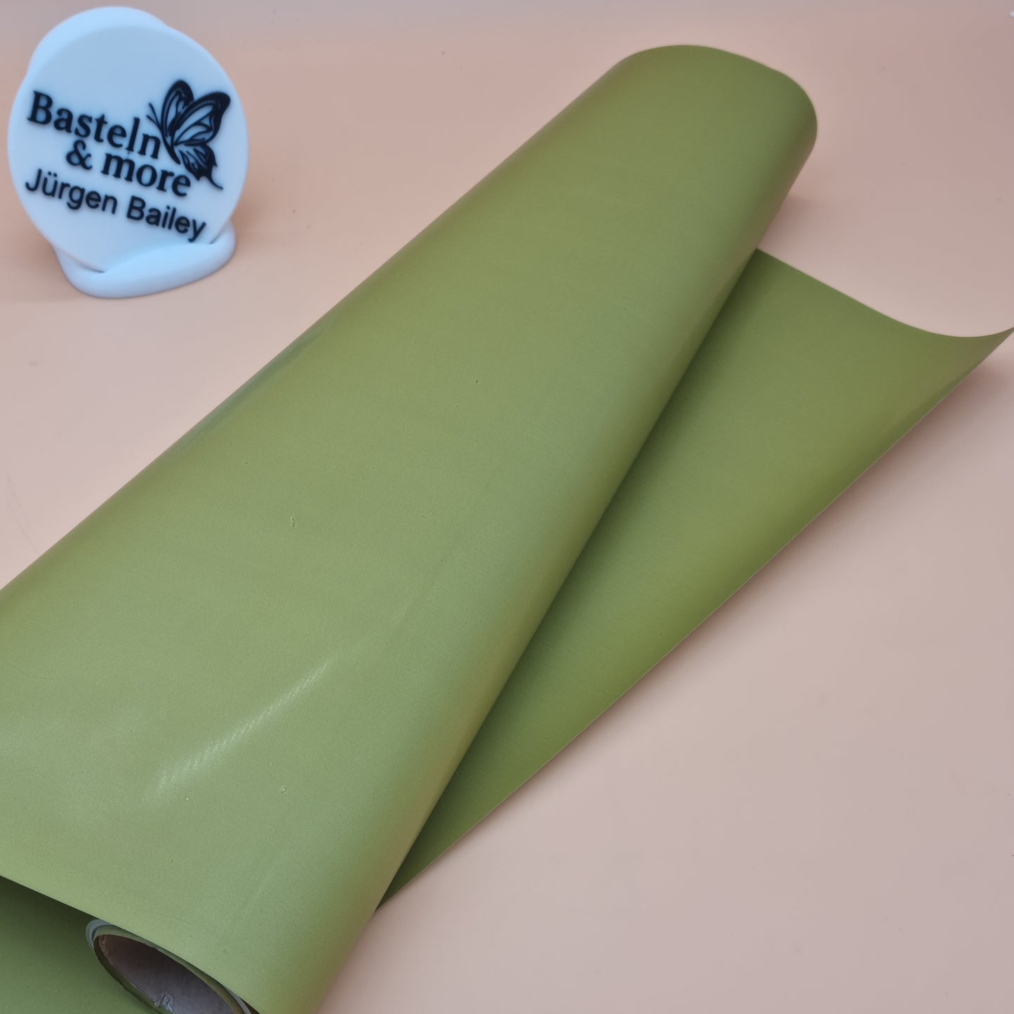 Folie Dicke Satinfolie Einfarbig "Oliv 198" 50cm*10y