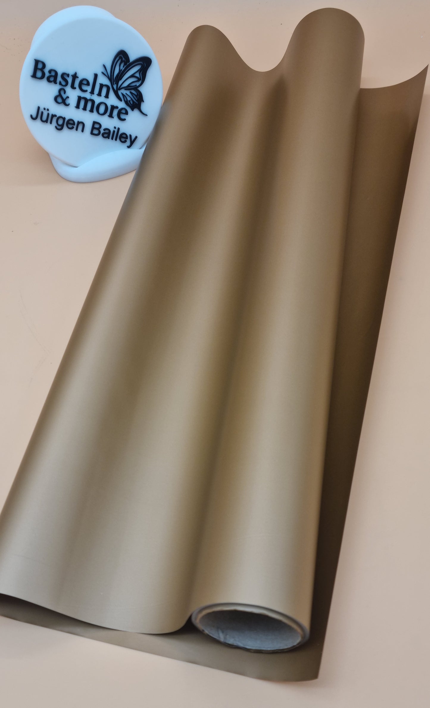 Folie Dicke Satinfolie Einfarbig "Gold 199" 50cm*10y