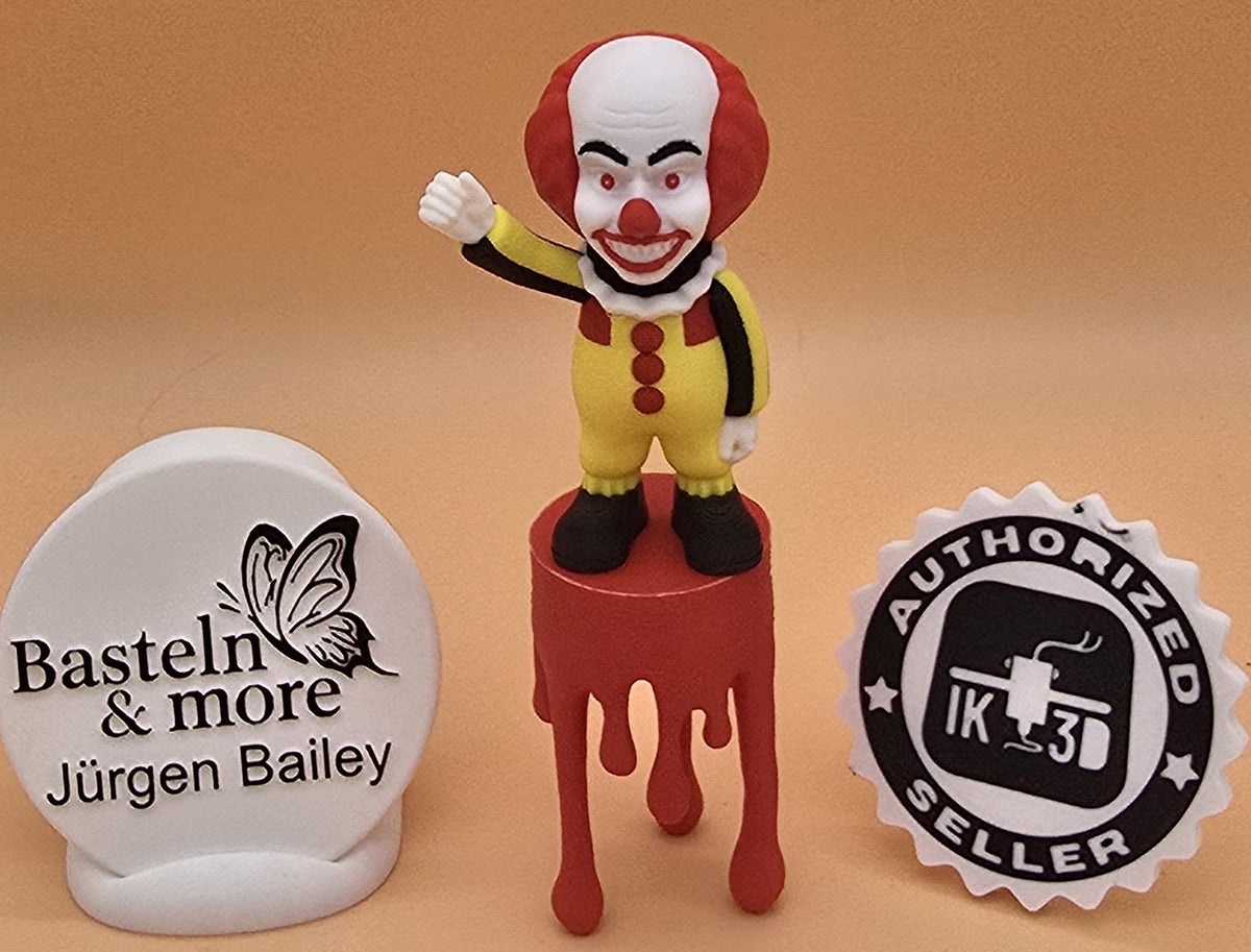 4 farbiger Halloween Clown