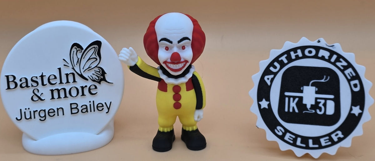 4 farbiger Halloween Clown