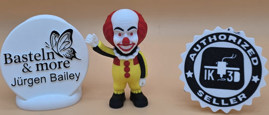 4 farbiger Halloween Clown