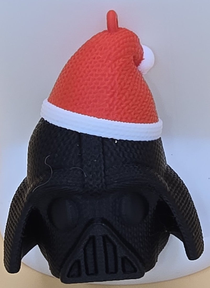 Kopf mit Weihnachtsmütze