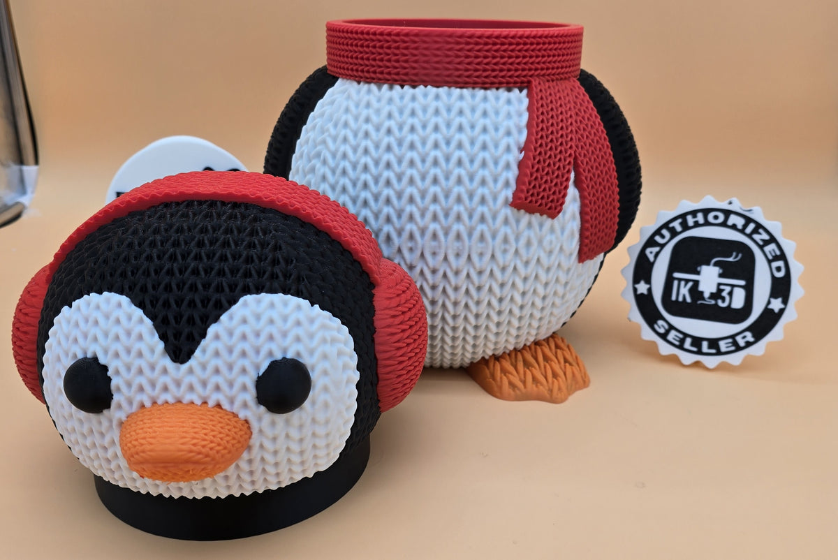 Weihnachtsdeko "Pinguinbox" ca. 22x30x20 cm