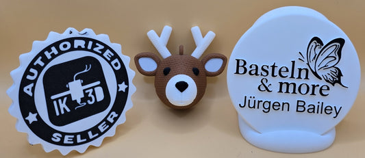 Weihnachtsdeko "Rentierkopf"