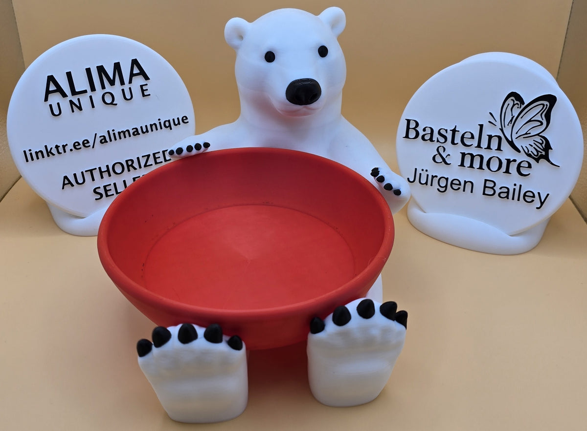 Eisbär mit Schale