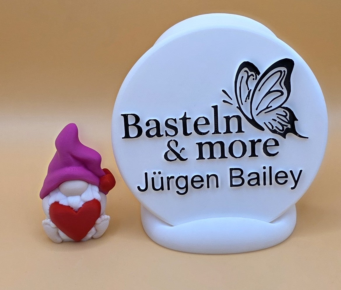 Valentinsdeko "Herz Gnom" ca. 4x6x3.5 cm