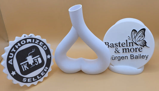 Vase "Herz" ca. 12x15x3 cm