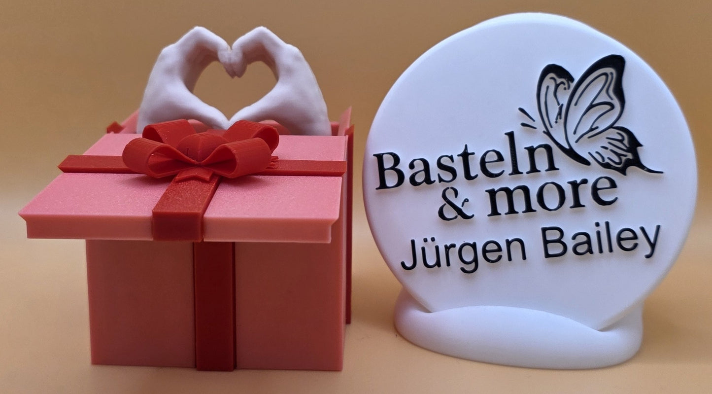 Überraschungsbox "Herz" ca. 9x8x9 cm