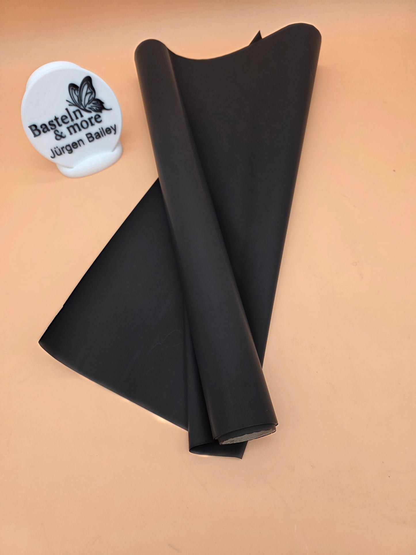Folie Satinfolie Einfarbig "Schwarz 227" 50cm*8,5m