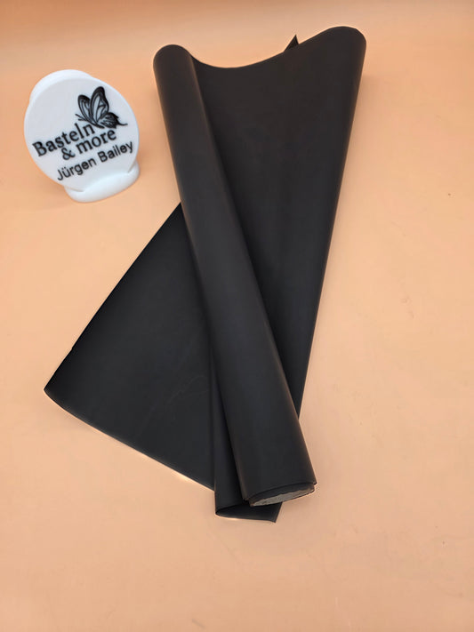 Folie Satinfolie Einfarbig "Schwarz 227" 50cm*8,5m