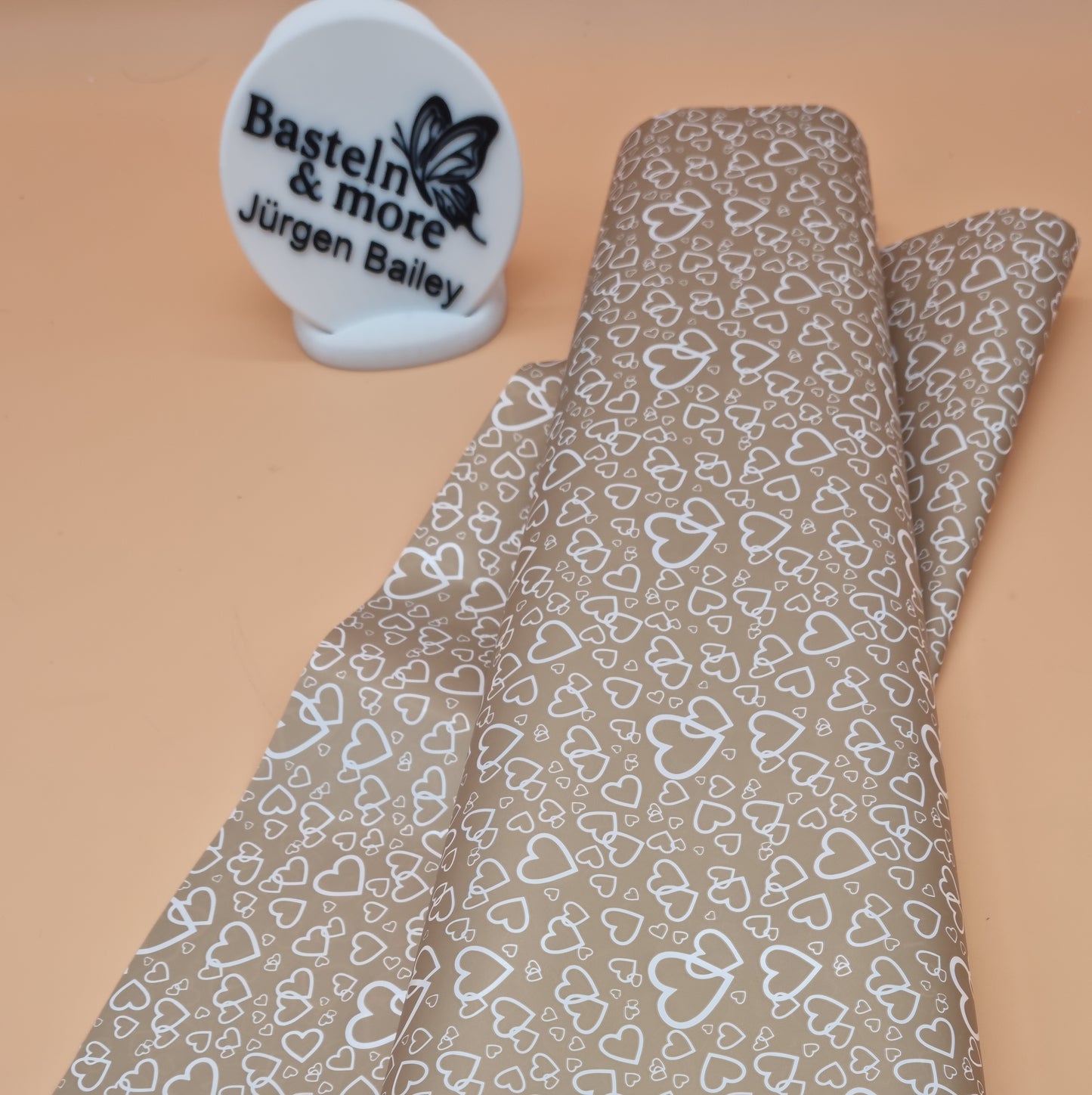 Folie Herzfolie "Braun 265" 50cm*9