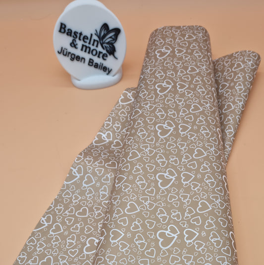 Folie Herzfolie "Braun 265" 50cm*9