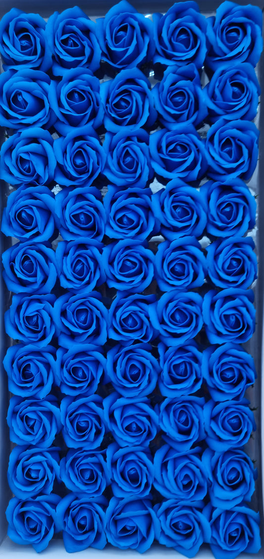 Seifenblume "Rose 27" Kobalt