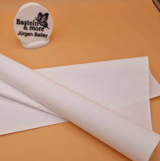 Folie Satinfolie Einfarbig "Weiß 289" 50cm*8,5m