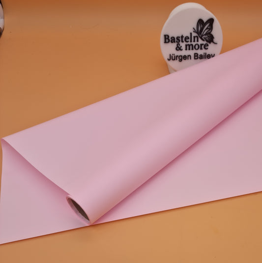 Folie Satinfolie Einfarbig "Babyrosa 291" 50cm*8,5m