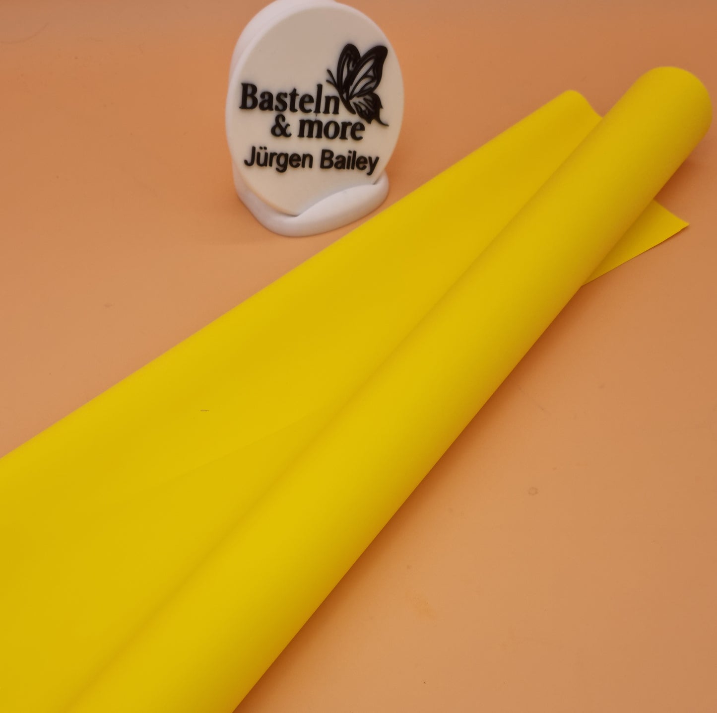 Folie Satinfolie Einfarbig "Gelb 296" 50cm*8,5m