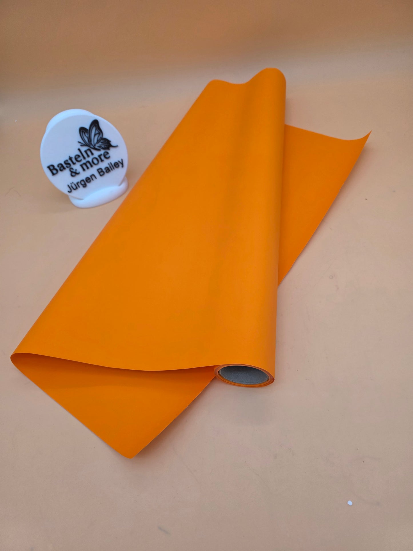 Folie Satinfolie Einfarbig "Orange 297" 50cm*8,5m