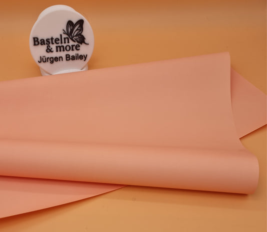 Folie Satinfolie Einfarbig "Lachs 305" 50cm*8,5m