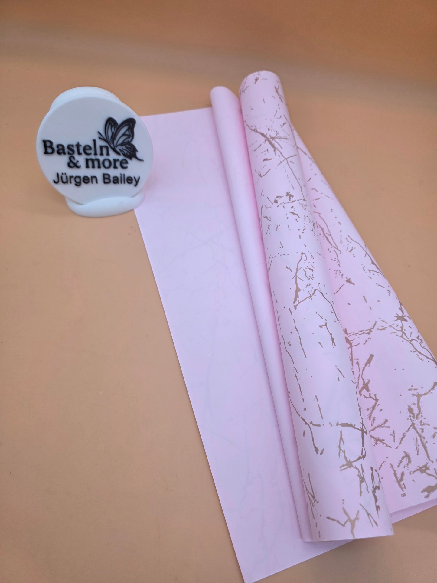 Folie Satinfolie Marmor "Rosa 319" 50cm*8,5m