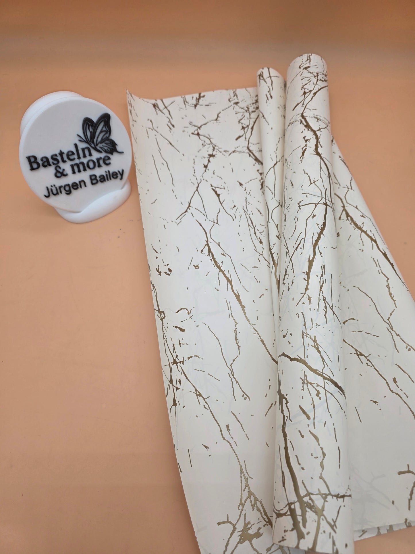 Folie Satinfolie Marmor "Creme 321" 50cm*8,5m