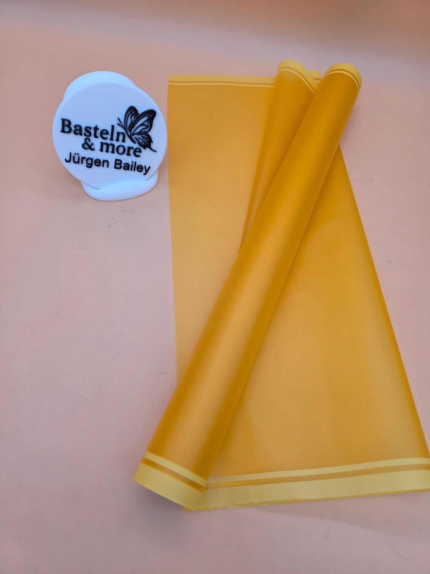 Folie Frostfolie mit Streifen "Orange 360" 50cm*8,5m