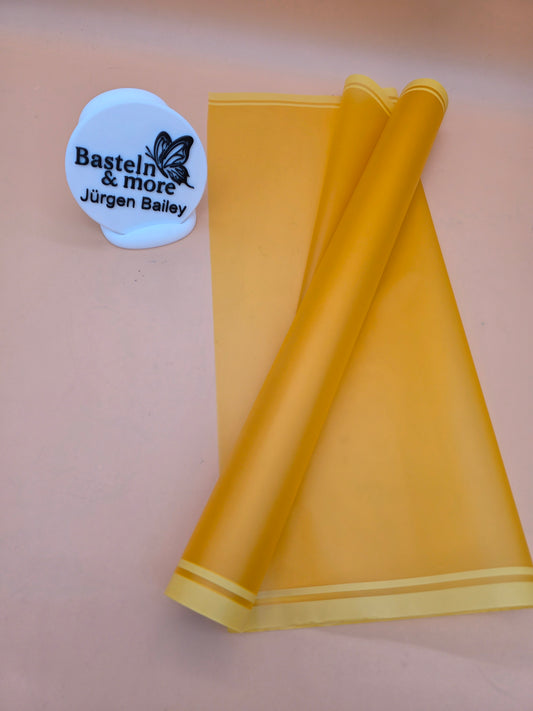 Folie Frostfolie mit Streifen "Orange 360" 50cm*8,5m
