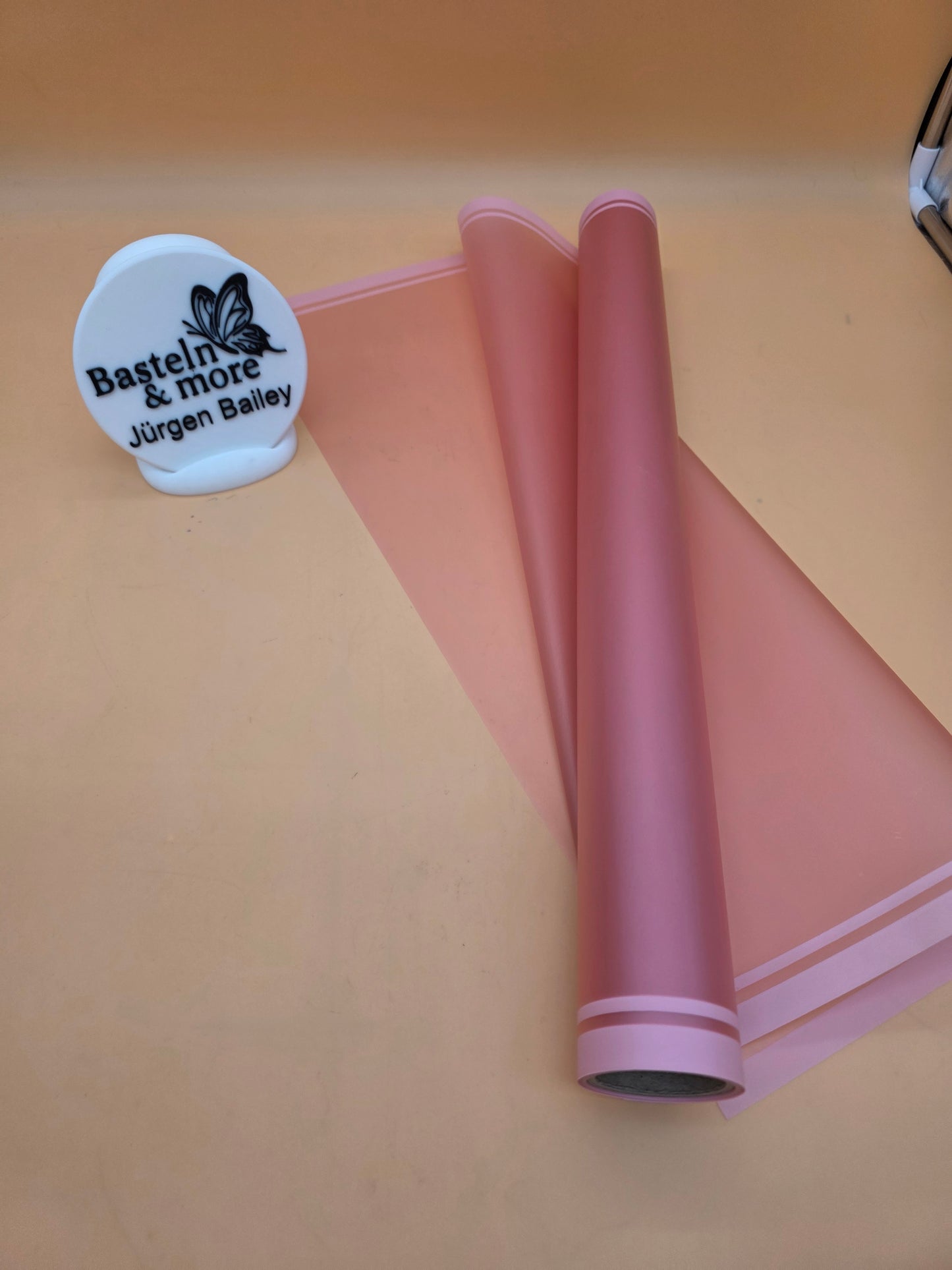 Folie Frostfolie mit Streifen "Rosa 361" 50cm*8,5m